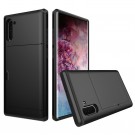 Hybrid TPU + PC Deksel plass til kort Samsung Galaxy Note 10 svart thumbnail