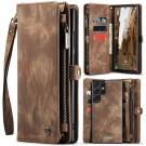 CaseMe 2-i-1 Lommebok deksel Samsung Galaxy S25 Ultra 5G brun thumbnail