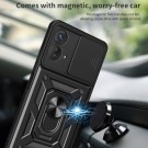 Tech-Flex TPU + PC Deksel med Ring Grep Motorola Moto G73 5G svart thumbnail