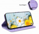 Lommebok deksel til iPhone 17 - Lilla Blomster thumbnail