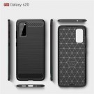 Tech-Flex TPU Deksel Carbon for Galaxy S20 svart thumbnail