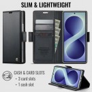 CaseMe Lommebok deksel for Samsung Galaxy Z Fold 8 Ultra 5G svart thumbnail