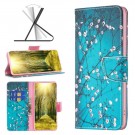 Lommebok deksel for Motorola Moto G54 5G - Rosa blomster thumbnail