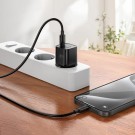 Hoco Vegglader & Kabel USB-C hurtiglader 35W - Svart thumbnail