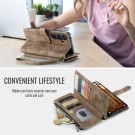 CaseMe multifunksjonell Lommebok deksel Samsung Galaxy S26 FE 5G brun thumbnail
