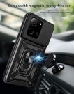Tech-Flex TPU + PC Deksel med Ring Grep Xiaomi 13T Pro/13T 5G svart thumbnail