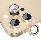 Enkay Hat-Prince glitter herdet Glass Kamera Linser iPhone 16 Pro/16 Pro Max - Gull thumbnail