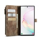 CaseMe retro multifunksjonell Lommebok deksel Samsung Galaxy Note 10+ Plus brun thumbnail