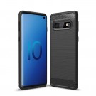 Tech-Flex TPU Deksel Carbon for Galaxy S10 svart thumbnail