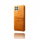 Tech-Flex TPU Deksel med PU-lær plass til kort Samsung Galaxy A22 4G cognac thumbnail