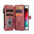 CaseMe multifunksjonell Lommebok deksel iPhone 6/6S/7/8/SE (2020/2022) rød thumbnail