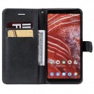 Lommebok deksel for Nokia 3.1 Plus svart thumbnail