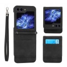 Tech-Flex TPU Deksel med PU-lær plass til kort Galaxy Z Flip 5 5G svart thumbnail