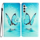 Lommebok deksel til Samsung Galaxy A36 5G - blue Butterfly thumbnail