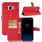 Lommebok deksel for Samsung Galaxy S8 Plus rød thumbnail