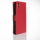 Lommebok deksel for Sony Xperia XZ / XZs rød thumbnail