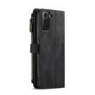 CaseMe retro multifunksjonell Lommebok deksel Samsung Galaxy S21+ Plus 5G svart thumbnail