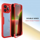 Tech-Flex TPU Deksel 360° beskyttelse for iPhone 14 Pro Max rød thumbnail