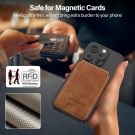 LC.IMEEKE lommebok for kredittkort MagSafe - Brun thumbnail