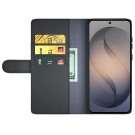 Lommebok deksel ekte Lær for Samsung Galaxy S26 FE 5G svart thumbnail