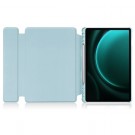 Tech-Flex Deksel i lær Roterende til Samsung Galaxy Tab S9 FE+ plus Sky Blue thumbnail