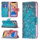 Lommebok deksel for iPhone 13 Pro Max - Rosa blomster thumbnail