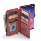 CaseMe multifunksjonell Lommebok deksel Samsung Galaxy S10 rød thumbnail