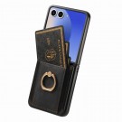 Tech-Flex TPU Deksel med PU-lær plass til kort Samsung Galaxy Z Flip 7 5G svart thumbnail