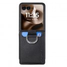 Tech-Flex TPU Deksel med PU-lær plass til kort Motorola Razr 60 Ultra 5G svart thumbnail