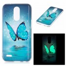 Fashion TPU Deksel LG K10 (2017) - blue Butterfly thumbnail