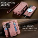 CaseMe 2-i-1 Lommebok deksel Samsung Galaxy S26 Ultra 5G rosa thumbnail