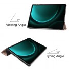 Deksel Tri-Fold Smart til Samsung Galaxy Tab S10+ Plus / S9 FE+ plus Roségull thumbnail