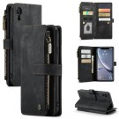 CaseMe retro Multifunksjonell Lommebok deksel iPhone XR svart thumbnail