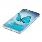 Fashion TPU Deksel iPhone 7/8/SE (2020/2022) - blue Butterfly thumbnail