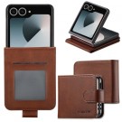 LC.IMEEKE Lommebok deksel for Samsung Galaxy Z Flip 8 5G brun thumbnail