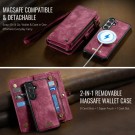 CaseMe 2-i-1 Lommebok deksel Samsung Galaxy S26 5G rød thumbnail