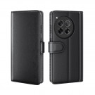 Lommebok deksel ekte Lær for OnePlus 12 5G svart thumbnail