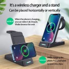 Trådløs Ladestasjon 3-i-1 iPhone / iWatch / Airpods - Svart thumbnail
