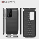 Tech-Flex TPU Deksel Carbon Huawei P40 Pro svart thumbnail