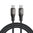 JOYROOM USB-C til USB-C 100W Ladekabel 1.2m - Svart thumbnail