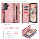 CaseMe 2-i-1 Lommebok deksel Samsung Galaxy S25 FE / S26 FE 5G rosa thumbnail