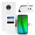 Lommebok deksel for Motorola Moto G7 Plus/Moto G7 hvit thumbnail