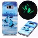 Fashion TPU Deksel Samsung Galaxy S8 Plus - blue Butterfly thumbnail
