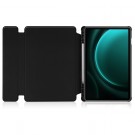 Tech-Flex Deksel i lær Roterende til Samsung Galaxy Tab S9 FE+ plus svart thumbnail