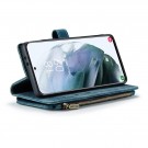 CaseMe multifunksjonell Lommebok deksel Samsung Galaxy S21 FE 5G blå thumbnail