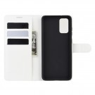 Lommebok deksel for Samsung Galaxy S20+ plus hvit thumbnail