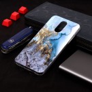 Fashion TPU Deksel for LG Q7/LG Q7 Plus - Blå Marmor thumbnail