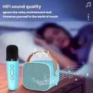 Karaoke Bluetooth-Høyttaler med 2 Mikrofoner Barn - Hvit thumbnail