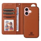 BETOPNICE 2-i-1 Lommebok deksel iPhone 16 Brun thumbnail