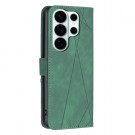 Binfen Lommebok deksel Stitching for Samsung Galaxy S26 Ultra 5G grønn thumbnail